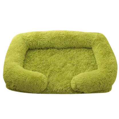 Orthopedic Support Fluffy Plush Dog Bed