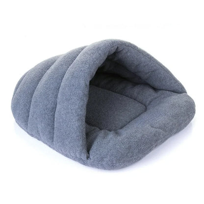 Thick Fleece Warm Pet Cave Bed (Suitable For Small Dogs/Puppies/Cats)