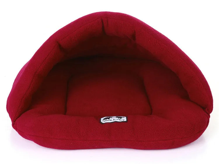 Thick Fleece Warm Pet Cave Bed (Suitable For Small Dogs/Puppies/Cats)