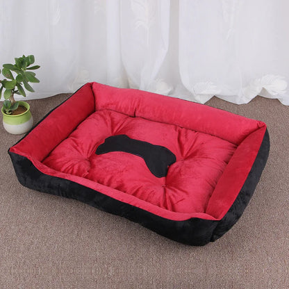 Non-Slip Pet Bone Bed