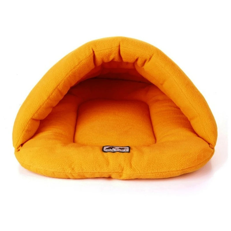 Thick Fleece Warm Pet Cave Bed (Suitable For Small Dogs/Puppies/Cats)