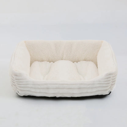 Square Plush Pet Sofa Bed