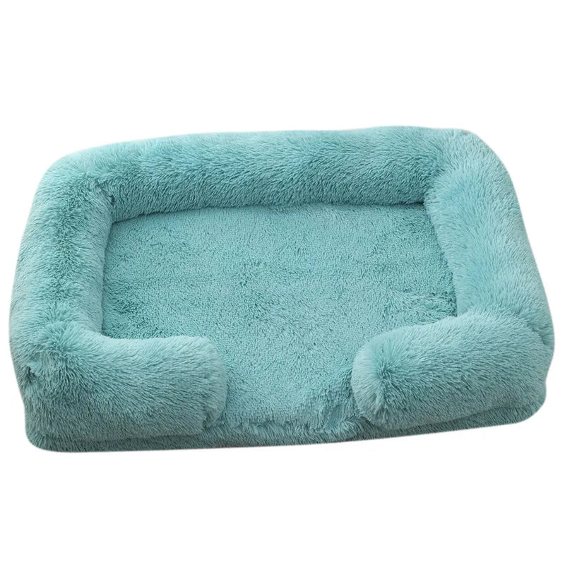 Orthopedic Support Fluffy Plush Dog Bed