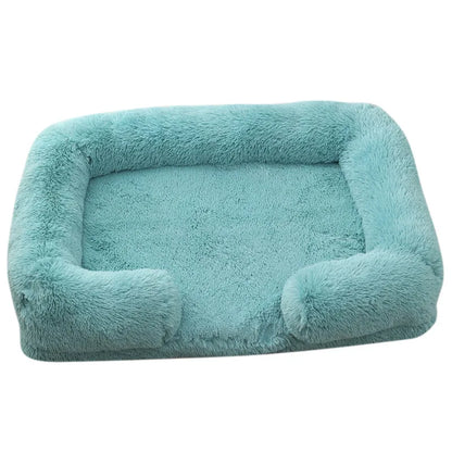 Orthopedic Support Fluffy Plush Dog Bed
