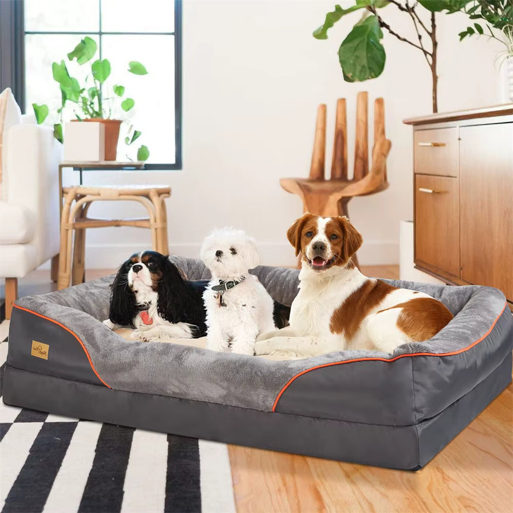 Luxury Orthopedic Memory Foam Dog Bed
