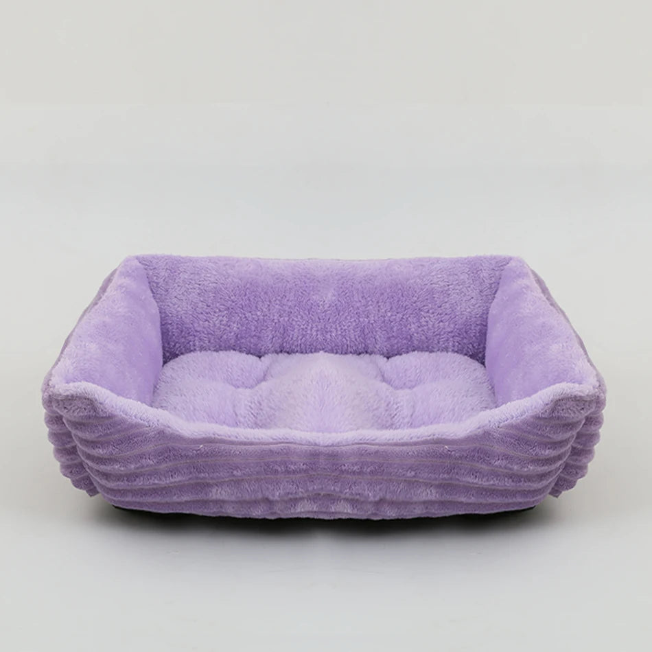Square Plush Pet Sofa Bed