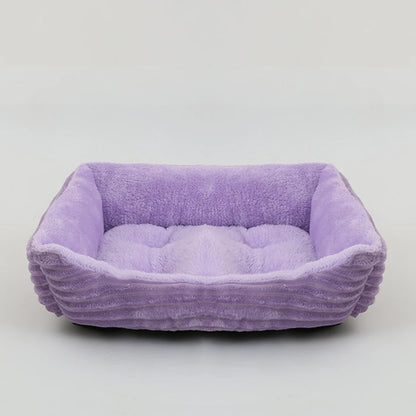 Square Plush Pet Sofa Bed