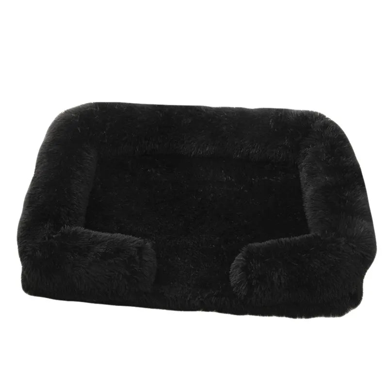 Orthopedic Support Fluffy Plush Dog Bed