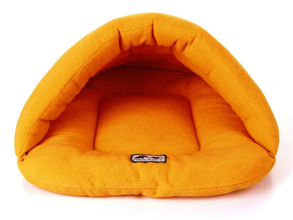 Thick Fleece Warm Pet Cave Bed (Suitable For Small Dogs/Puppies/Cats)